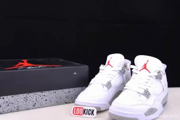 Kick Theory Retro 4 (2021) White Oreo Jordan CT8527-100 0512